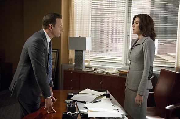 Josh Charles and Julianna Margulies in 'The Good Wife'. CBS Broadcasting, In.c